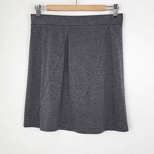 Dakini Women's Heathered Grey Skirt Flowy Modal Blend Stretch Size Medium